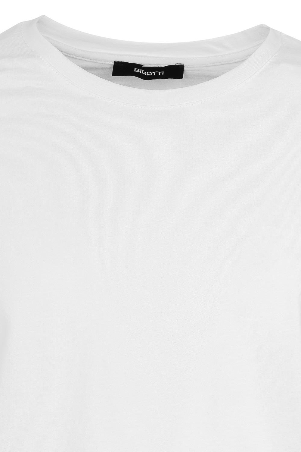Tricou regular alb guler rotund 1