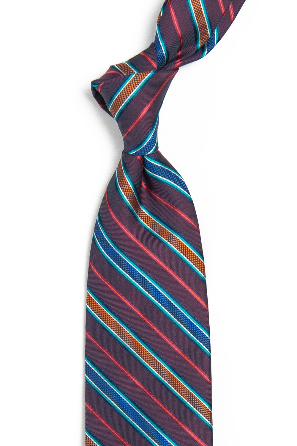 Burgundy Stripe Tie 1