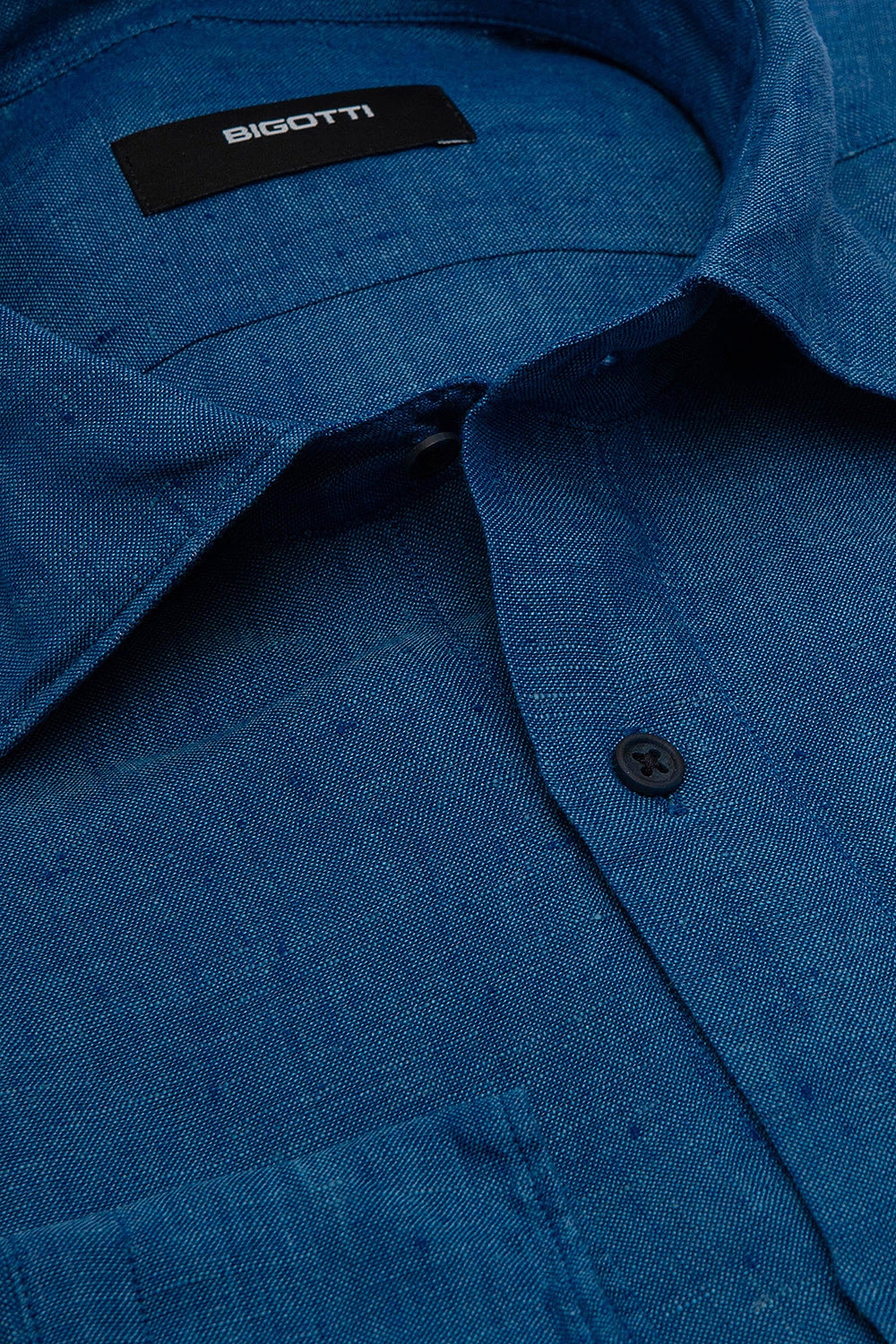 Camasa Shaped din in albastra Uni 1